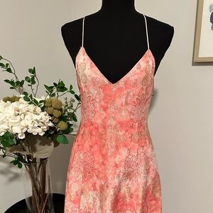 Alice and Olivia Pink Print Floor Length Dress/Gown, NEVER BEEN WORN, Small